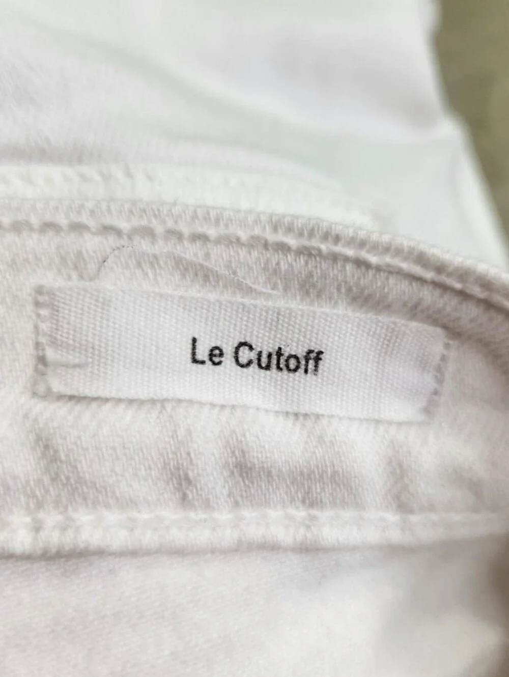 Frame Le Cuttoff Lace-Up White Denim Shorts Size 24